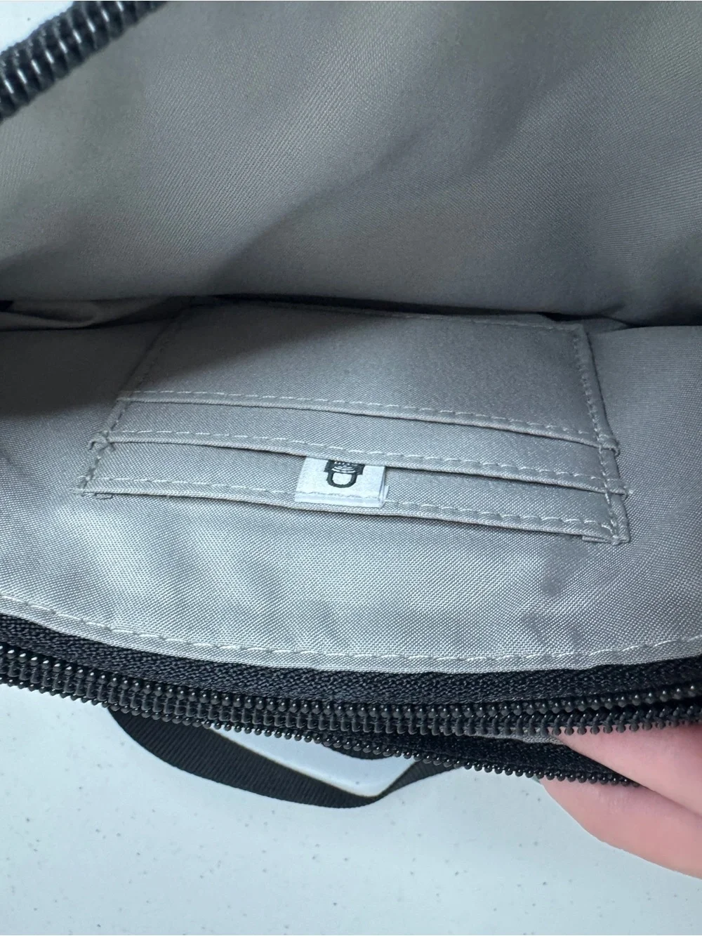 Baggallini Black Crossbody Messenger with Silver Hardware